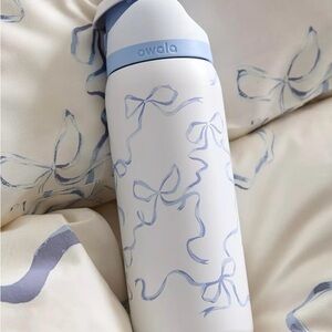 Owala Blue Ribbon Pattern Stainless Bottle - Light Blue